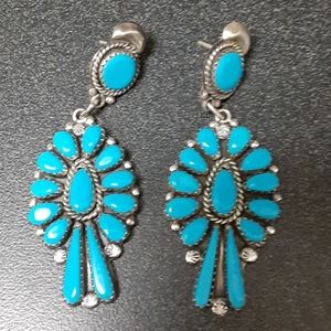 Sterling Silver and Turquoise Earrings